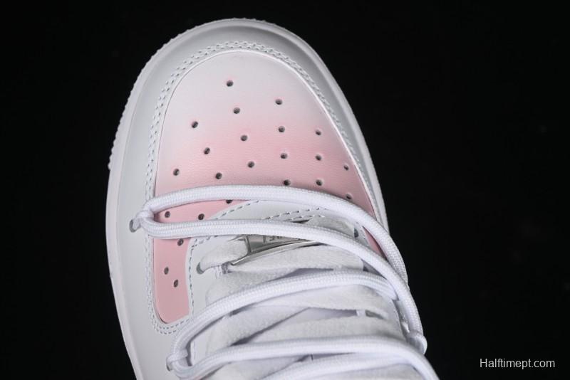 Nike Air Force 1 '07 Low Custom Spray Cherry Blossom Story Low-Top Casual Sneakers - ZH0316-052