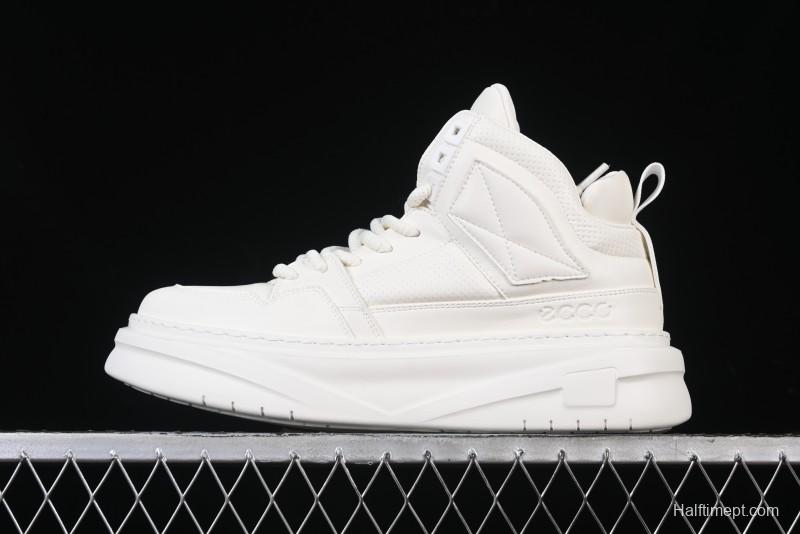 Ecco Soft 8 Anniversary Series Innovative Anti-Slip Simple High-Top Wear-Resistant Casual Shoes - 81771301002