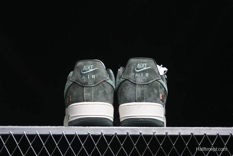 Nike Air Force 1 '07 Low Gucci Collaboration Jade Green Flywire Low-Top Casual Sneakers - KK1988-026