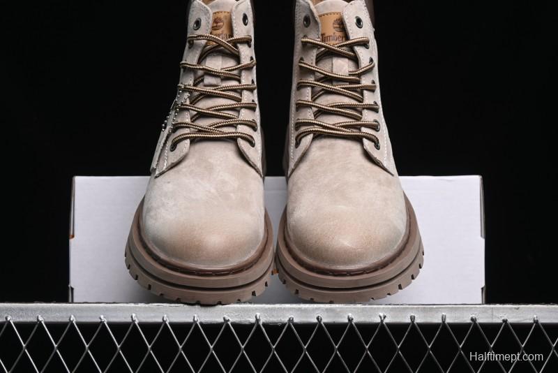 Timberland Classic High Top Outdoor Casual Boots with Premium Suede Leather - A18066TSAND