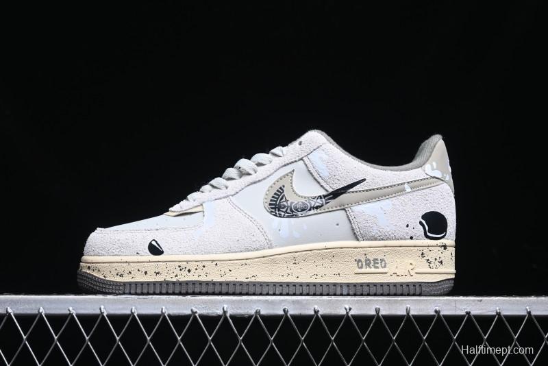 Nike Air Force 1 '07 Low Milk Cookie Custom Low-Top Casual Sneakers for Autumn Winter - KL1210-111