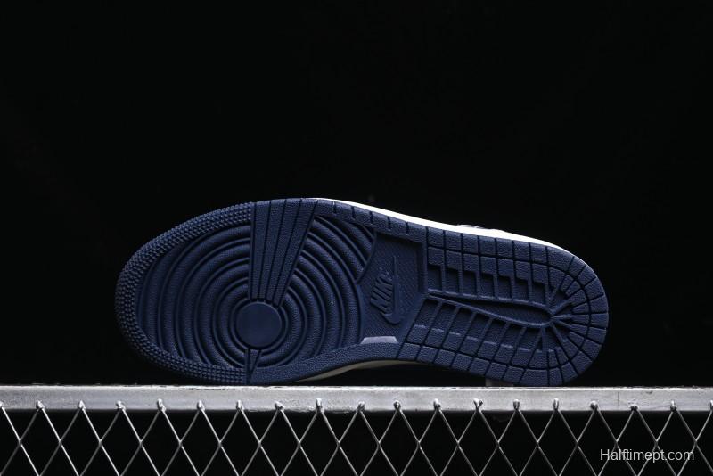 Nike Air Jordan 1 Low AJ1 The North Face Collaboration - Custom High-End Retro Basketball Shoes with Blue Swoosh - DM9188-010