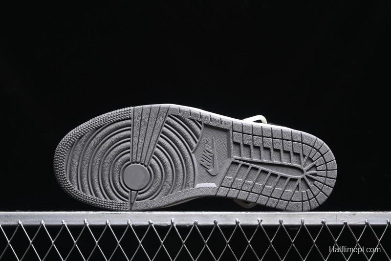 Nike Travis Scott x Fragment Design x Air Jordan 1 Low OG SP AJ1 Dior Collaboration - Splatter Lace-Up Low-Top Casual Sneakers DM9288-002