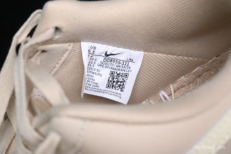 Nike Air Force 1 '07 Low Top Sneakers with Full-Grain Leather and Air Cushion - DD8959-111