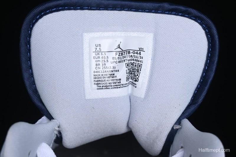 Nike Air Jordan 1 Low AJ1 Navy Blue Silk Casual Sneakers - FZ8778-044