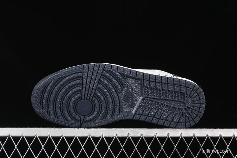 Nike Travis Scott x Fragment Design x Air Jordan 1 Low OG SP AJ1 Retro Sneakers - CH6336-017