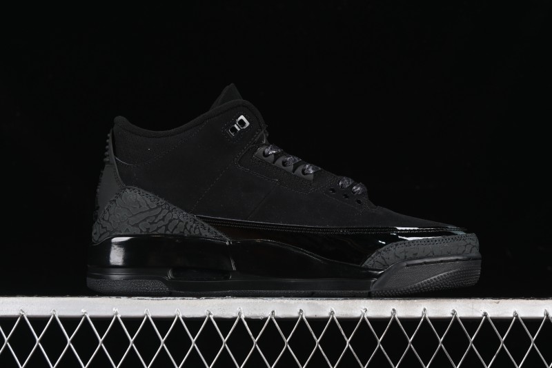 Nike Air Jordan 3 Retro Basketball Shoes in Midnight Black - CT8532-001