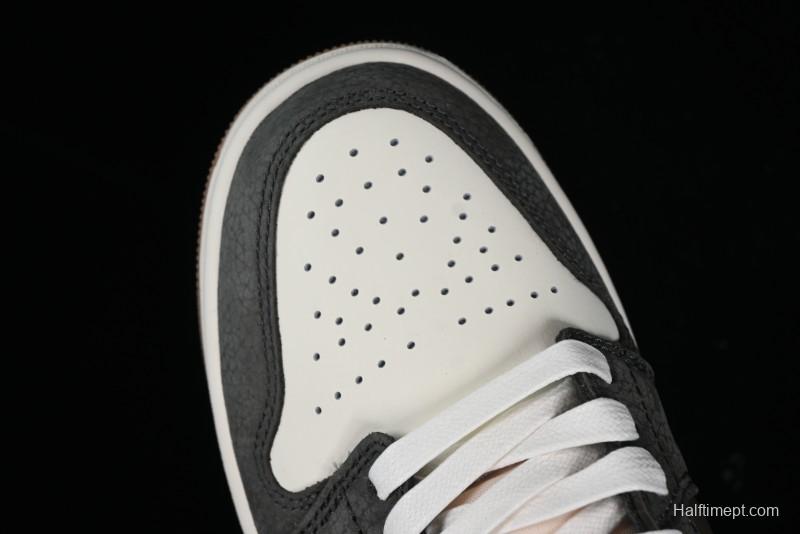 Nike Air Jordan 1 Low "Snkrs Day" Casual Sneakers with Grey Toe Design - FD0399-004