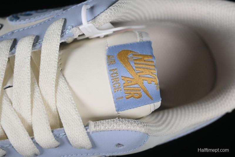 Nike Air Force 1'07 Low "Cherub" Anime Hand-Painted Doodle Low-Top Casual Sneakers - DB3301-711