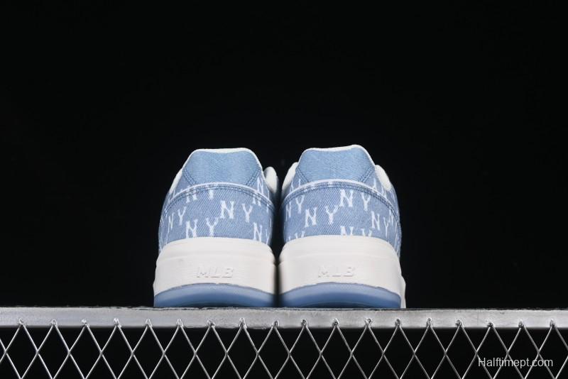 New York Yankees Chunky Liner Mid Denim Monogram Sandals with Thick Sole - 3ASXS015N50BLS