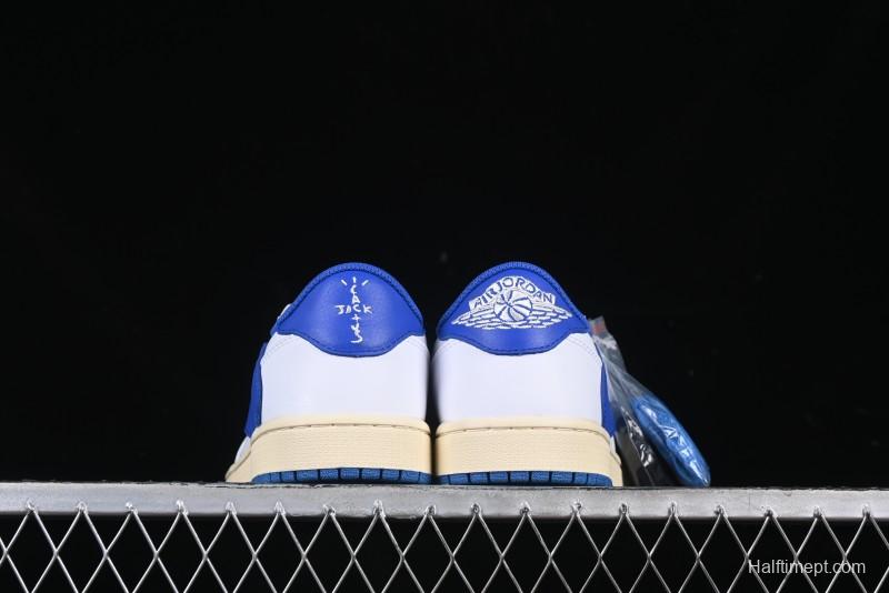 Nike Travis Scott x Air Jordan 1 Low OG AJ1 Reverse Swoosh Sneakers - DM7866-104