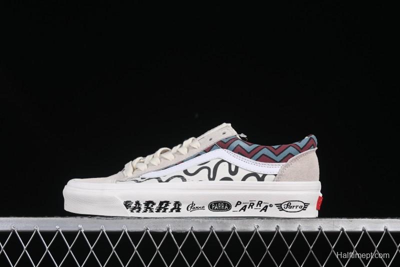 Vans Parra x Otw By Vans Low-Top Casual Skate Shoes with Surrealist Pop Art Design - VN0A3WKT4QA