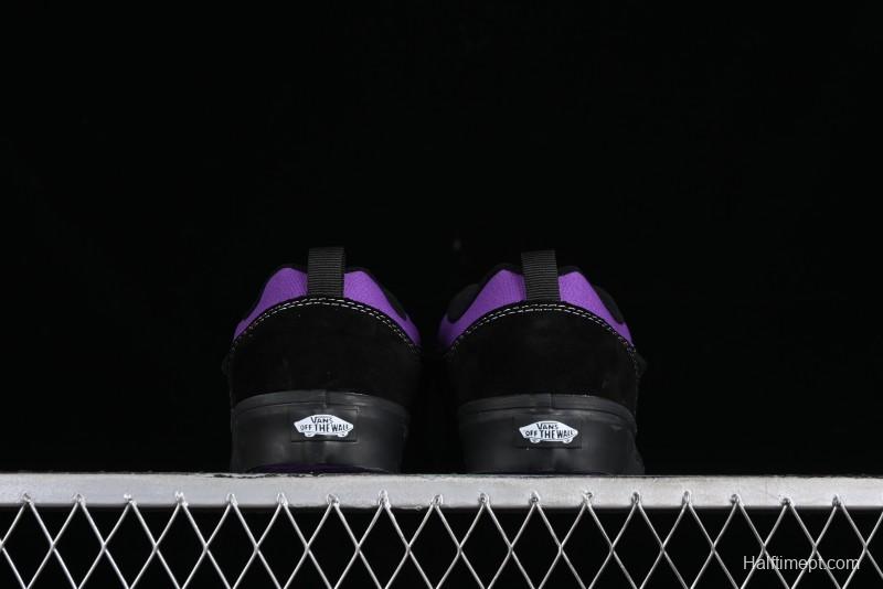 Vans Classics Knu Skool Black Purple Slip-On Shoes - VN0009QCSWE
