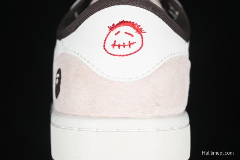 Nike Travis Scott x Fragment Design x Air Jordan 1 Low OG SP AJ1 Bape Collaboration Sneakers - AG3702-807