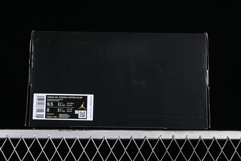 Nike A Ma Maniere x Air Jordan 3 Retro Black Sneakers - FZ4811-001