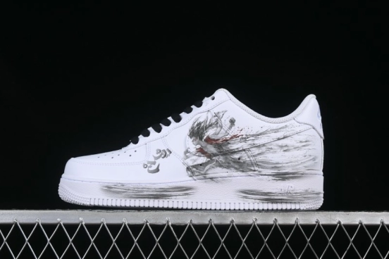 Nike Air Force 1 '07 Low Casual Sneakers with Chinese Ink Painting Design - ZH0316-062