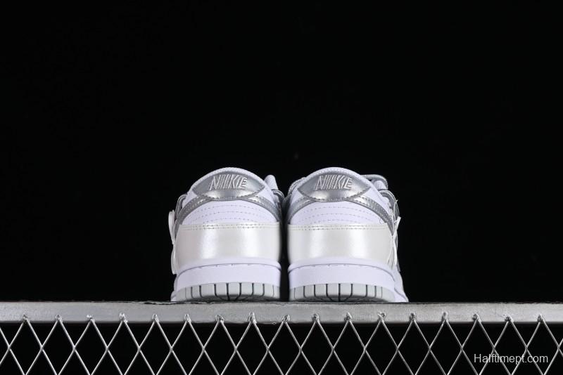 Nike Dunk Low SB Casual Sneakers with Deconstructed Laces and Ribbon Bow Design - DH9765-102