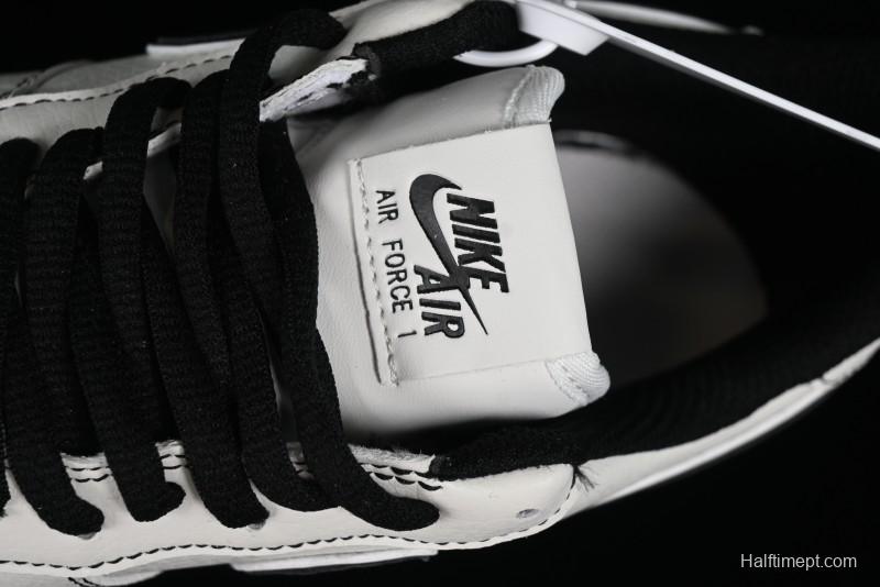 Balenciaga x Nike Air Force 1 '07 Low Triple Swoosh Beige Black Casual Shoes - FR0538-090