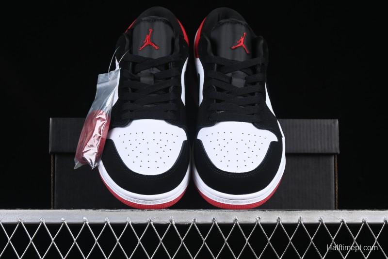 Nike Air Jordan 1 Low "White Black Gym Red" Retro Casual Sneakers - IB8971-106