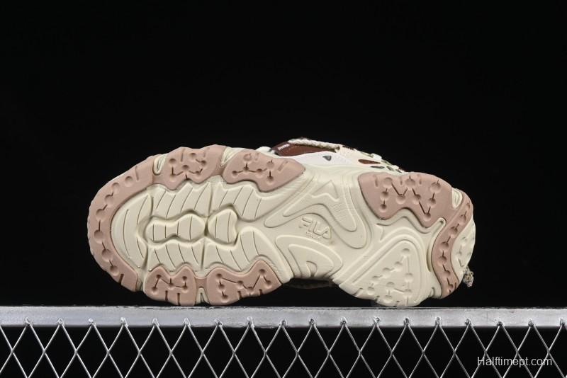 Fila Fusion Retro Mars Running Shoes with Lace-Up Design and Cushioned EVA Midsole - F12W432101FTP