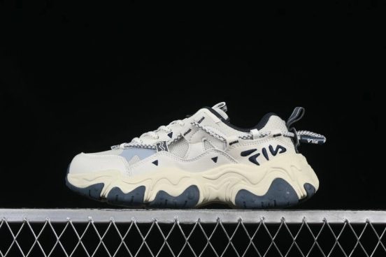 Fila Fusion Retro Mars Running Shoes with Lace-Up Design and Cushioned Sole - F12W432101FSH