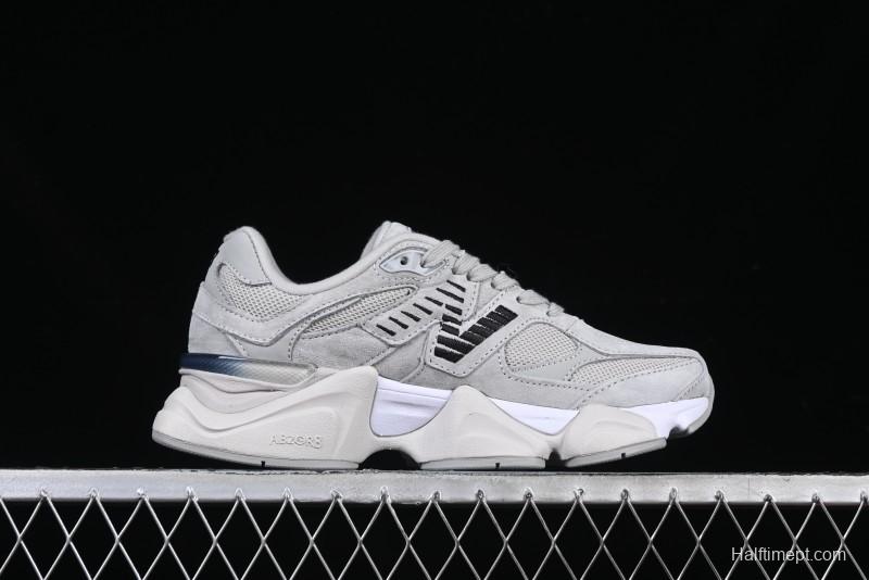 New Balance NB9060 Series Retro Casual Running Shoes with ABZORB Cushioning - U9060JGR