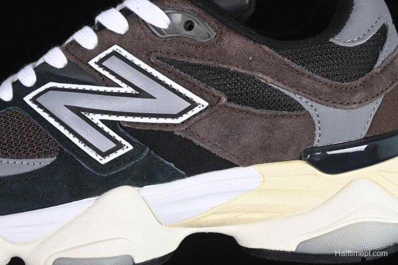 New Balance 9060 Retro Casual Running Shoes with ABZORB Cushioning Technology - U9060BRN