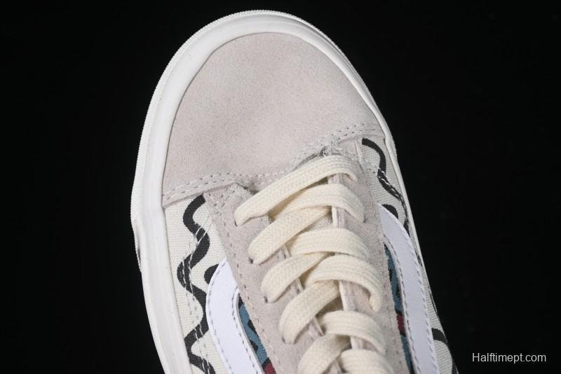 Vans Parra x Otw By Vans Low-Top Casual Skate Shoes with Surrealist Pop Art Design - VN0A3WKT4QA