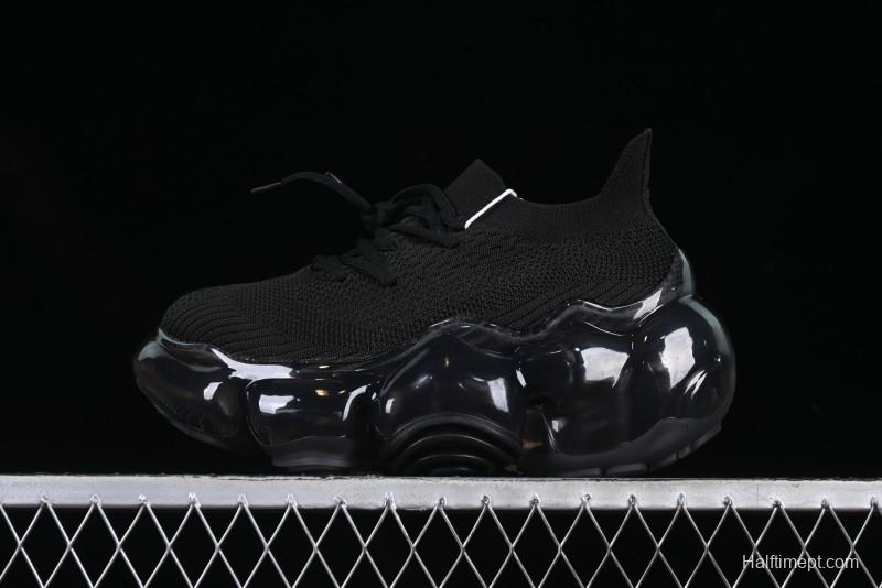Grounds Big Bubble High Platform Sneakers Black - AJE5