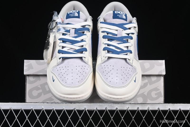 Nike SB Dunk Low The North Face Collaboration Anniversary Edition Customized Low-Top Casual Skate Shoes - DM6868-040