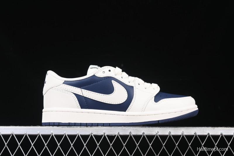 Nike Travis Scott x Fragment Design x Air Jordan 1 Low OG SP AJ1 Burberry Collaboration - BB6588-312
