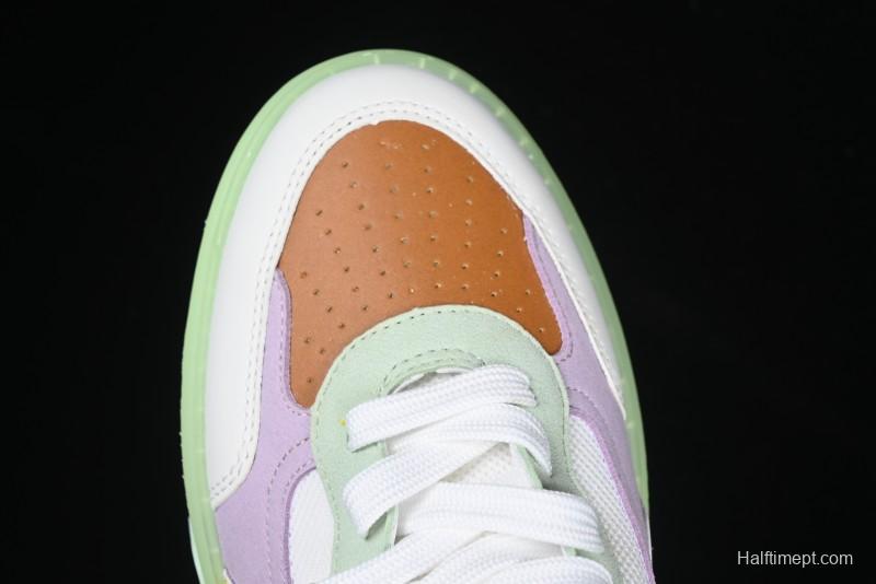 Christian Louboutin Funnyto Flat French Luxury Brand Green Color Block Low Top Sneakers - X.D4