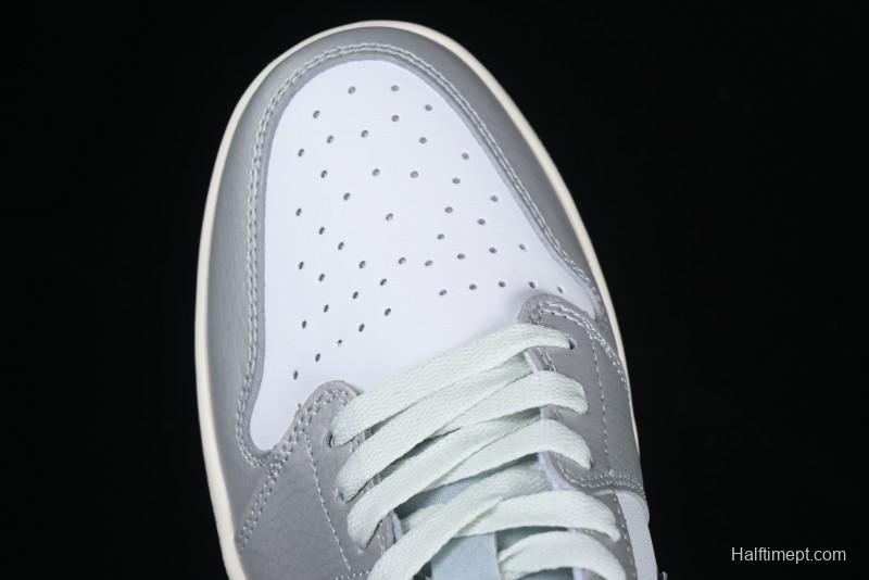Nike Air Jordan 1 Low OG Retro Basketball Shoes Snake Year Limited Edition Silver Snake - HF3144-100