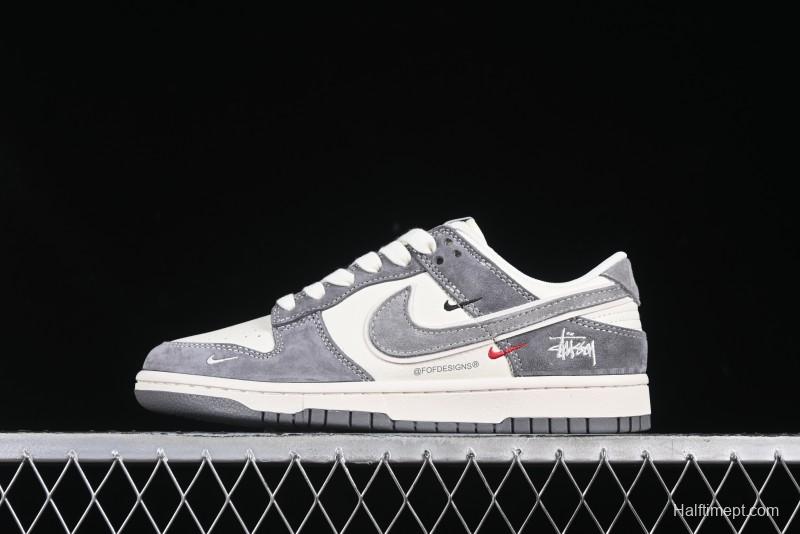 Nike SB Dunk Low Stussy Anniversary Customized Low-Top Casual Skate Shoes - YX5066-252