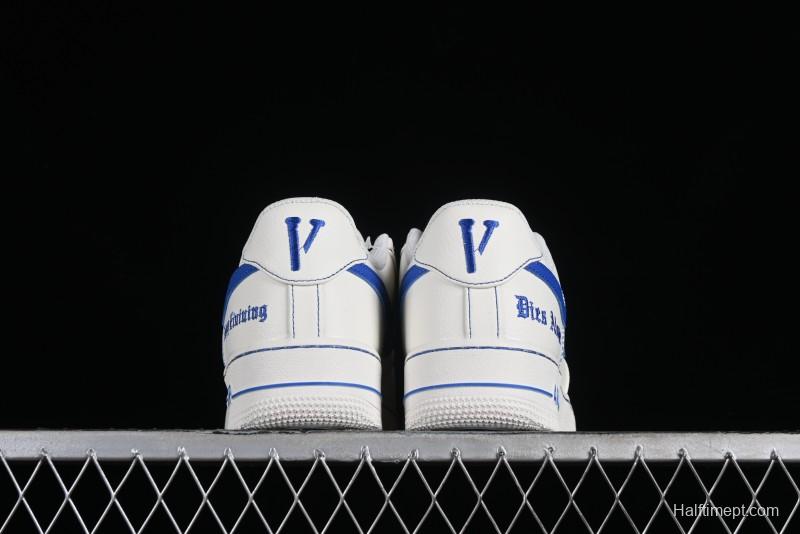 Nike Vlone x Air Force 1 '07 Low Collaboration Light Blue Casual Sneakers - AA5360-011