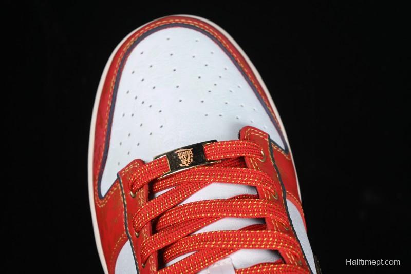 Nike SB Dunk Low Chinese New Year Celebration Red Anniversary High-End Custom Low-Top Casual Skate Shoes - RW1220-005