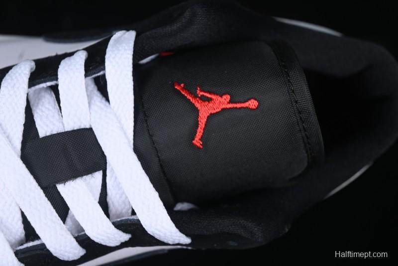 Nike Air Jordan 1 Low Retro Casual Sneakers with Black Swoosh - HF3148-106