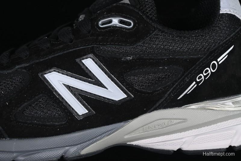 New Balance 990 Series Premium Retro Running Shoes with Carbon Fiber Midsole - M990BK4