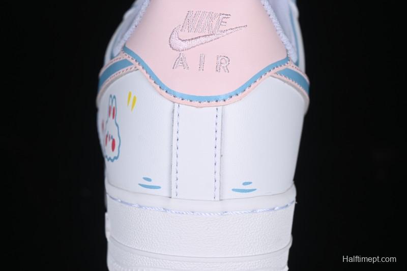 Nike Air Force 1 '07 Low Valentine's Day Limited Edition 2D Hand-Painted Graffiti Lollipop Casual Sneakers - TY0301-111