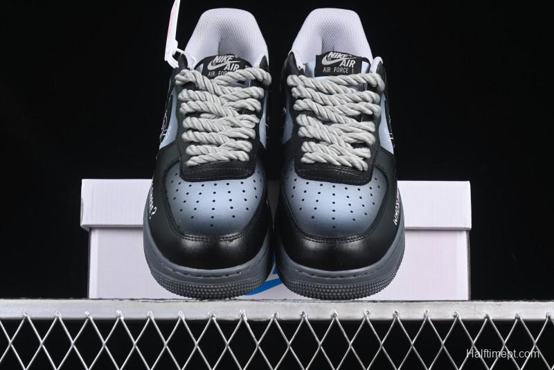 Nike Air Force 1'07 Low Gradient Skeleton Casual Sneakers - YD2425-110