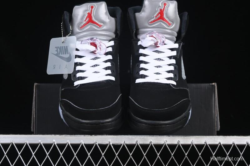 Nike Air Jordan 5 Retro Black "Metallic Reimagined" Basketball Shoes - HF3975-001