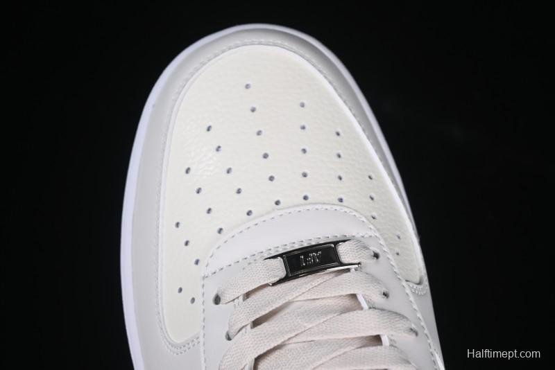 Nike Air Force 1 Low "Triple White Beige" Sneakers