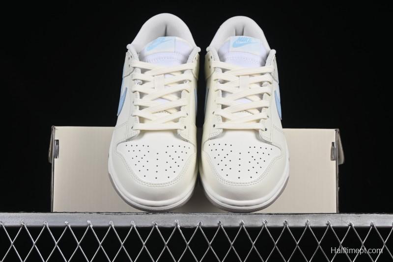 Nike Dunk Low "Pastel Panda" - Cream with Baby Blue & Pink Accents