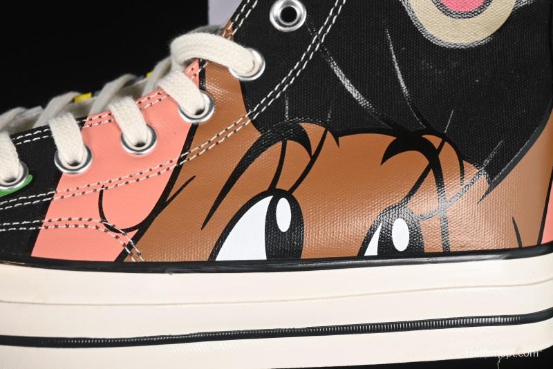 Converse Chuck Taylor All Star 1970s High Top Canvas Sneakers with Tom and Jerry Design - A15110C