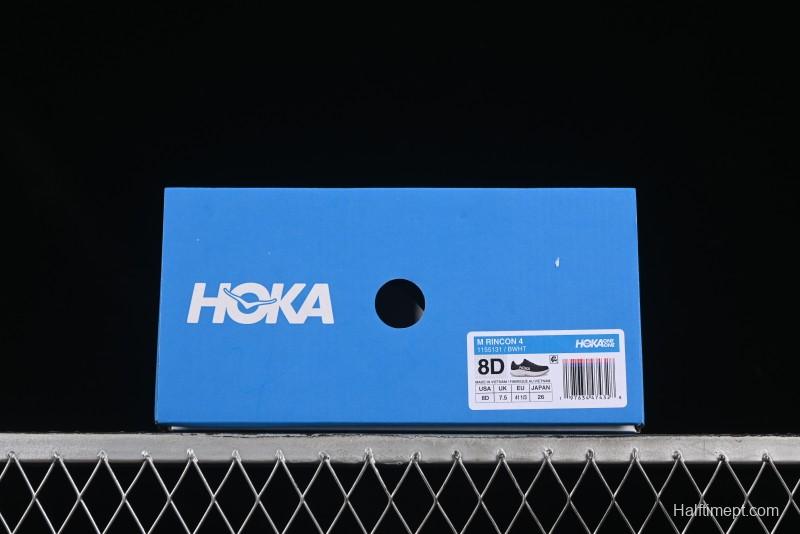 HOKA ONE ONE Rincon 4 Lightweight Breathable Knit Running Shoes - 1155131 BWHT