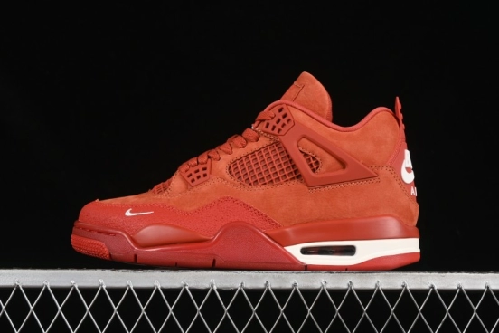 Nike Nigel Sylvester x Air Jordan 4 Retro High OG "Brick By Brick" Sneakers - HF4340-800