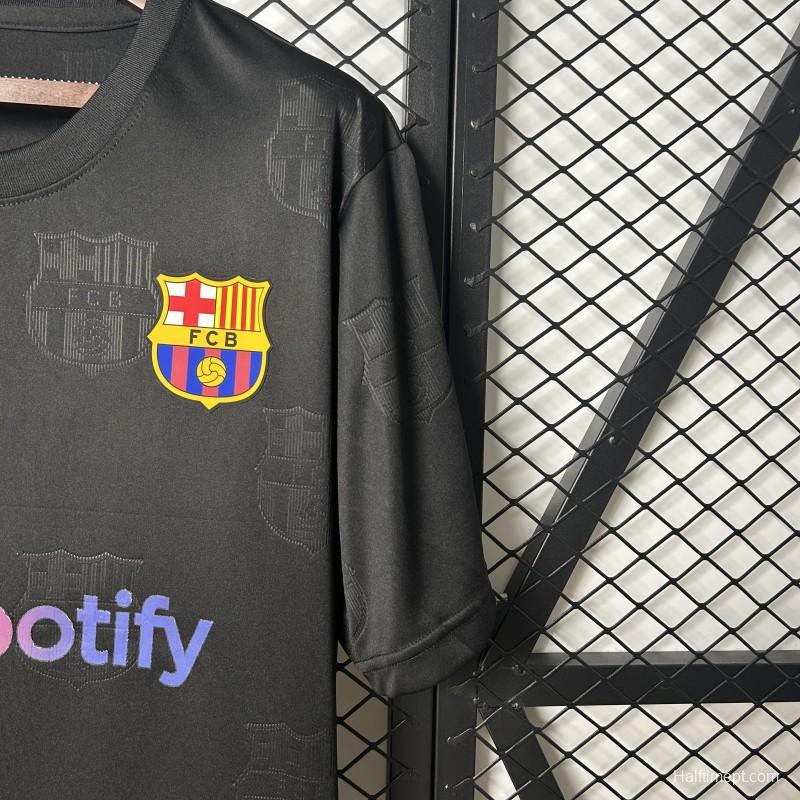25/26 FC Barcelona Black with Spotify Logo Jersey