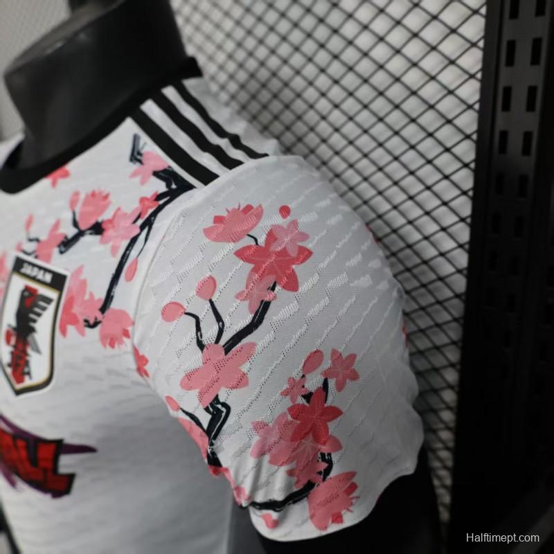 Player Version 2025 Japan White with Dragon Ball Character & Cherry Blossom Jersey