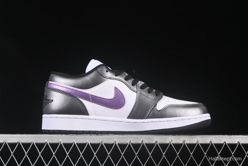Nike Air Jordan 1 Low AJ1 Dark Purple Low-Top Casual Lifestyle Sneakers - HJ5910-105