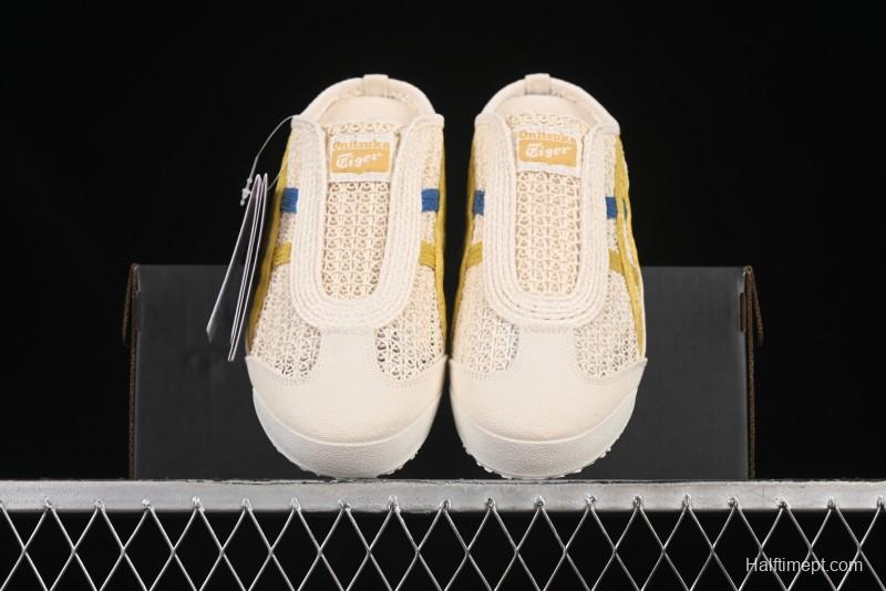 Onitsuka Tiger Mexico 66 Sabot Slip-On Shoes with Breathable Mesh Upper - 1183C123-104
